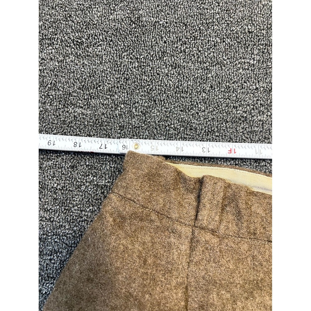 Vintage 1950s French Army ARMEE Wool Pants 32x30 Military Trousers Distressed - Picture 5 of 16